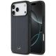 Mercedes Leather Laurel Leaves Stripes MagSafe Case für iPhone 17 Pro Max - Blau