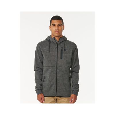 RIP CURL Anti Series Departed Zip Thru Sweatshirt Braun