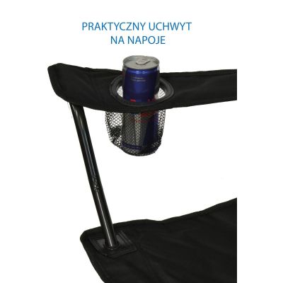 4. Klappbarer Campingstuhl 50 x 50 x 80 cm, schwarz