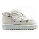 4. D.Franklin Damen Winter Schneestiefel, modisches Fellfutter, grau