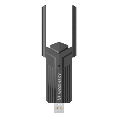 4. Wozinsky Dualband-WLAN-USB-3.0-WLAN-6-Adapter – Schwarz