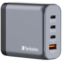 Verbatim GaN-Ladegerät 140 W, 1x USB-A, 3x USB-C