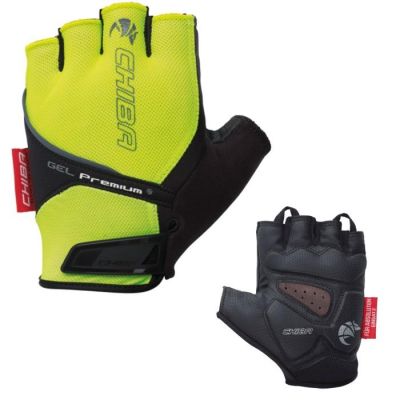 CHIBA Gel Premium M neongelbe Handschuhe