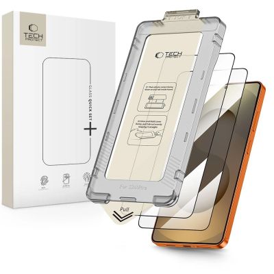 Tech-Protect Quick Set+ 2er-Pack Panzerglas für Samsung Galaxy S26 Ultra – Schwarz