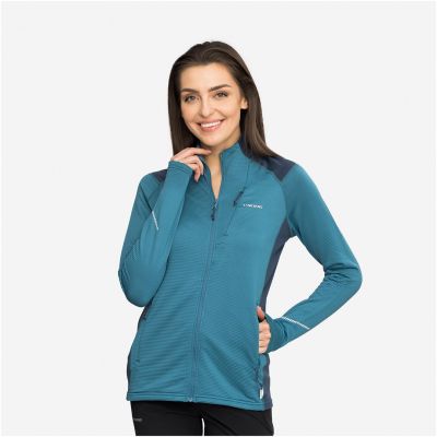 VIKING Birger Lady Damen-Sweatshirt mit Reißverschluss, blau und marineblau, XS