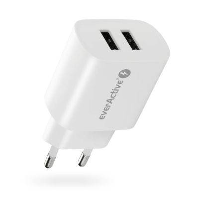 4. EVERACTIVE 2xUSB 2,4A WEISSES LADEGERÄT SC-220