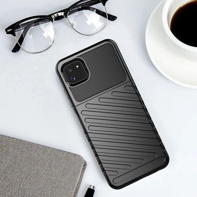 11. Thunder Case Flexibel Robuste Panzer Handyhülle TPU Schutzhülle für Samsung Galaxy A22 5G blau