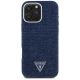 3. Guess Denim Triangle Logo MagSafe iPhone 16 Pro Hülle - Blau