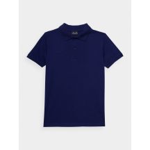 Einfarbiges Poloshirt für Jungen, 100 % Baumwolle, 4F