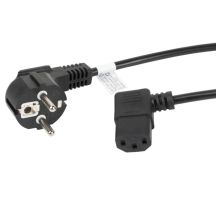 Lanberg CA-C13C-12CC-0018-BK Kabel (C13 / IEC C13 / IEC 320 C13 F - Schuko M; 1,8 m; schwarz)