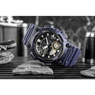 6. CASIO Gerton AEQ-110W-2AVDF Herrenuhr + Box