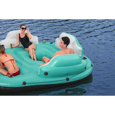 26. Bestway 43407 Pool- und Strandinsel, mehrfarbig, einfarbig, PVC