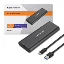 QOLTEC M.2 SATA SSD-Gehäuse | NVMe | USB Typ C