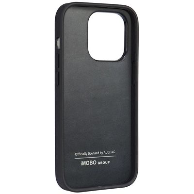 5. Audi Kunstleder iPhone 14 Pro 6,1" schwarz/schwarz Hardcase AU-TPUPPCIP14P-TT/D1-BK