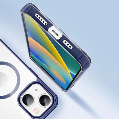 15. Dux Ducis Clin2 Hülle für iPhone 14 Plus magnetische MagSafe Hülle blau
