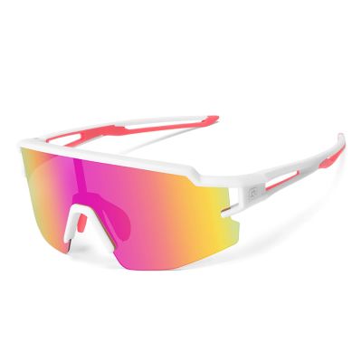 2. Rockbros Kinder-Fahrradbrille, polarisiert, UV-Schutz, Weiß