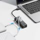3. Orico PW3UR25-U3 USB-Hub mit 4 Anschlüssen (3x USB-A 3.0, 1x RJ45 2,5G Ethernet, 1,8 m Kabel) – Schwarz