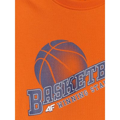 6. Normales bedrucktes Jungen-T-Shirt 4F 4FJRSS26TTSHM4278-70S