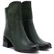 4. Grüne Damen-Ankle-Boots mit Blockabsatz, Modell M.Daszyński SA269-1