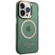 4. Guess GUHMP14LHTCMA iPhone 14 Pro 6,1" grün/khaki Hartschale Gold Outline Translucent MagSafe