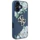4. Guess Grained Roses Big 4G Logo Hülle für iPhone 16 - Blau