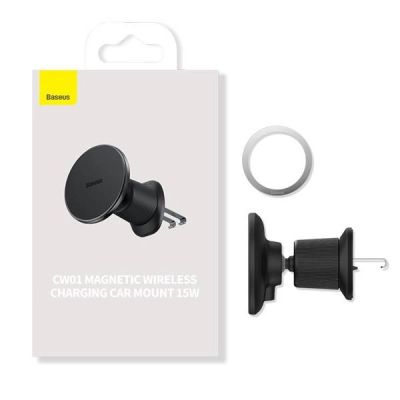 2. MagSafe 15W USB C 25W Baseus CW01 induktives Autoladegerät - Schwarz