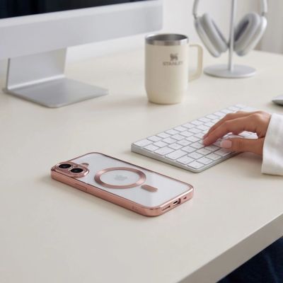 5. Tech-Protect MagFlex Hülle für iPhone 17 – Transparentes Rosa