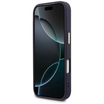 5. Guess Perforierte 4G MagSafe Hülle für iPhone 17 Pro - blau