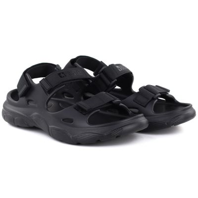 4. Big Star TT274A055 Schwarze Schaumstoff-Sandalen mit Klettverschluss