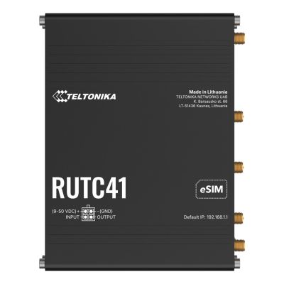3. Teltonika RUTC41 WLAN-Router Gigabit Ethernet Dualband (2,4 GHz/5 GHz) 5G Schwarz