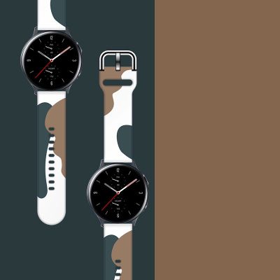 3. Strap Moro für Samsung Galaxy Watch 40 / 41 / 42 / 43 / 44 mm Silikonarmband Uhrenarmband - Muster 1