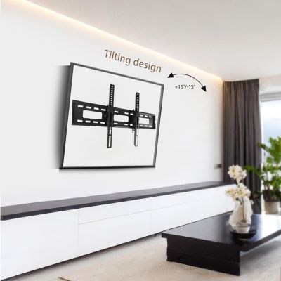 11. MACLEAN TV-Wandhalterung MAX. VESA 600X400, 32–90", 80 KG, Neigungsverstellung +15° bis -15° MC-421