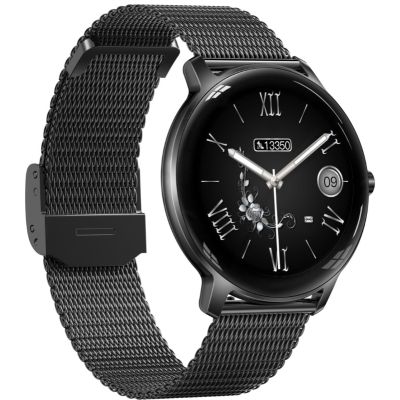 3. Damen-Smartwatch RUBICON RNBE66 Schwarz SMARUB124