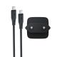 8. Acefast A118 30W GaN USB-C Wandladegerät mit USB-C-Kabel (1,2 m) – Schwarz
