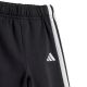 13. adidas Essentials Jogginghose mit 3 Streifen, Fleece-Hoodie, Trainingsanzug für Kinder, Schwarz JD6484