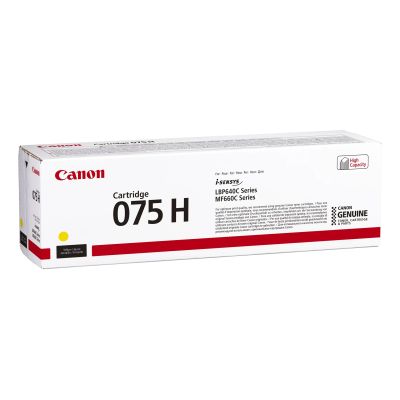9. Canon 075 H Tonerkartusche, 1 Stück, Original, Gelb