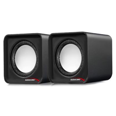 17. AUDIOCORE AC870B Computerlautsprecher-Set (2.0; schwarz)