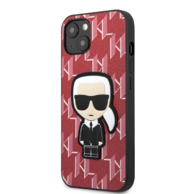 2. Karl Lagerfeld KLHCP13SPMNIKPI iPhone 13 mini 5.4" Hardcase rot/rot Monogram Ikonik Patch