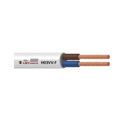 KABEL H03VV-F 3X0,75 WEISS 50M