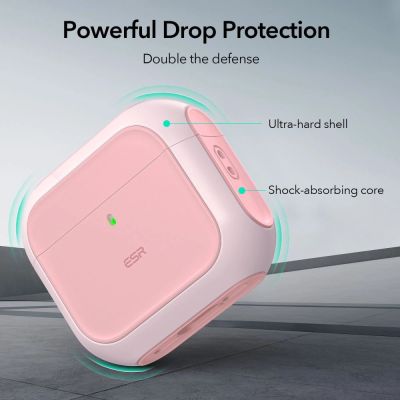 3. ESR Orbit Halolock MagSafe Hülle für AirPods 4 – Pink