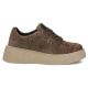 10. Braune Damen-Sneaker aus Leder mit Plateausohle, Modell Filippo DP7982