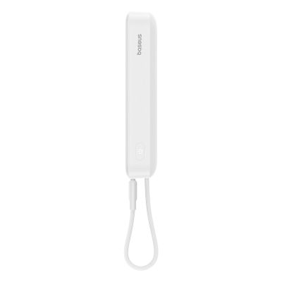 7. Baseus Magnetic Mini MagSafe 10000 mAh 30 W Powerbank mit integriertem USB-C-Kabel – Weiß + Baseus Simple Series USB-C – USB-C 60 W 0,3 m Kabel