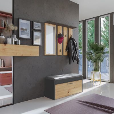 2. PARMA ANTHRAZIT/ARTISAN KLEIDERSCHRANK