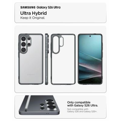 6. Spigen Ultra Hybrid Hülle für Samsung Galaxy S26 Ultra - Halbtransparent