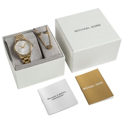 8. Michael Kors Lauryn Damenuhr + Schmuck MK4849SET + Box