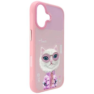 6. Nimmy Cool&Cute 2.0 Katzenhülle für iPhone 17 - Rosa