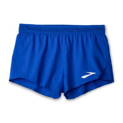 Elite 2" Split Short Laufshorts für Damen, Blau