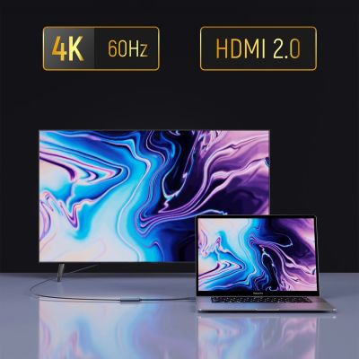 8. Wozinsky WACH-01 USB-C - HDMI 4K 60Hz Adapter - Schwarz