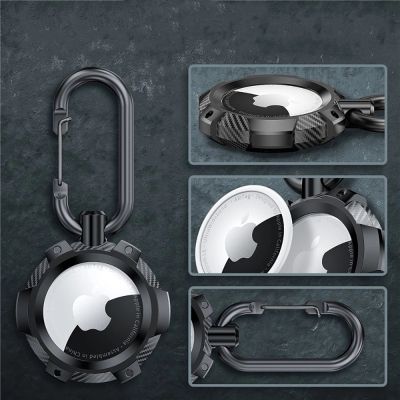 6. Tech-Protect TPUCarbon-Hülle für Apple AirTag – schwarz
