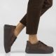 8. Damen-Plateauschuhe aus braunem Leder, Modell Filippo 6246